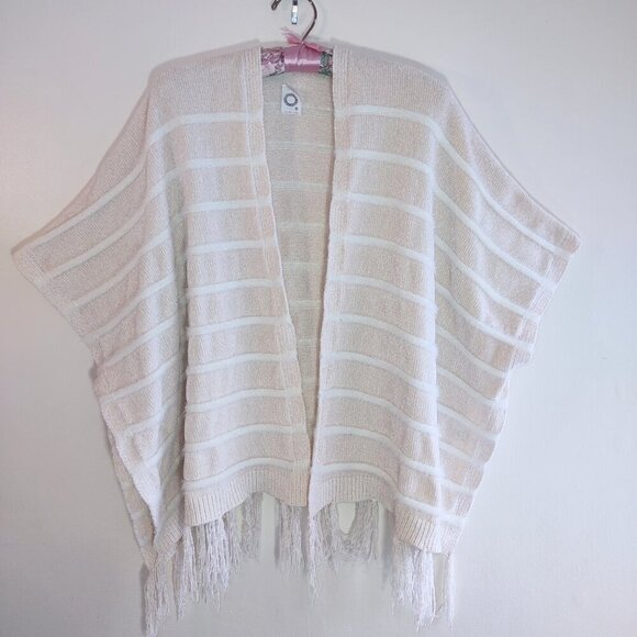 Anthropologie Akemi + Kin Bohemian Fringe Cardigan/Wrap Chenille OS - Picture 4 of 10